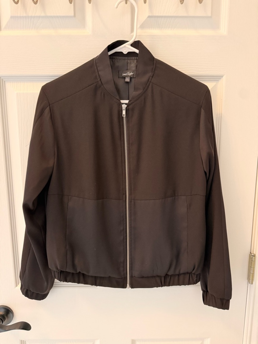 Lord & Taylor Black Boomer Jacket